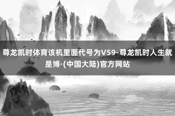 尊龙凯时体育该机里面代号为V59-尊龙凯时人生就是博·(中国大陆)官方网站