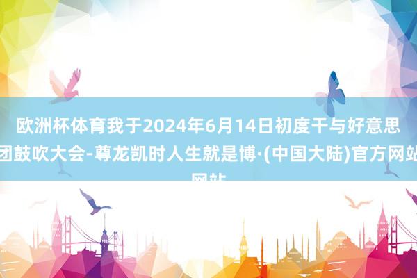 欧洲杯体育我于2024年6月14日初度干与好意思团鼓吹大会-尊龙凯时人生就是博·(中国大陆)官方网站