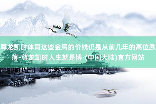 尊龙凯时体育这些金属的价钱仍是从前几年的高位跌落-尊龙凯时人生就是博·(中国大陆)官方网站