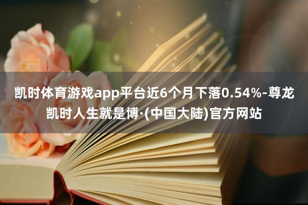 凯时体育游戏app平台近6个月下落0.54%-尊龙凯时人生就是博·(中国大陆)官方网站