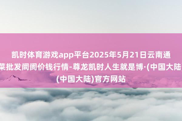 凯时体育游戏app平台2025年5月21日云南通海金山蔬菜批发阛阓价钱行情-尊龙凯时人生就是博·(中国大陆)官方网站