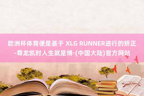 欧洲杯体育便是基于 XLG RUNNER进行的矫正-尊龙凯时人生就是博·(中国大陆)官方网站